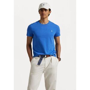 NWT Polo Ralph Lauren Men's Custom Slim Fit Jersey Crewneck Blue Size L